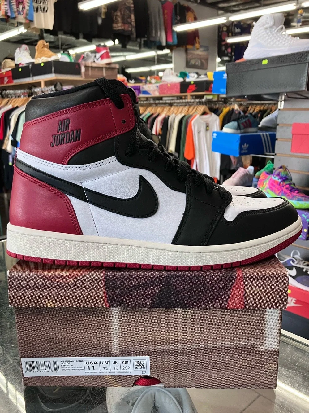 Air Jordan 1 Retro High OG Black Toe Reimagined Size 11
